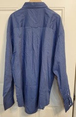 River’s End Easy care Woven Long Sleeve Button Up Shirt Mens Blue – LARGE