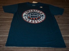 VINTAGE STYLE GM CHEVROLET Cars Trucks T-Shirt MENS MEDIUM NEW w/ TAG Navy Blue