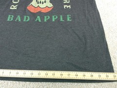 Men’s Rotten To The Core Bad Apple T-Shirt size XL color Gray