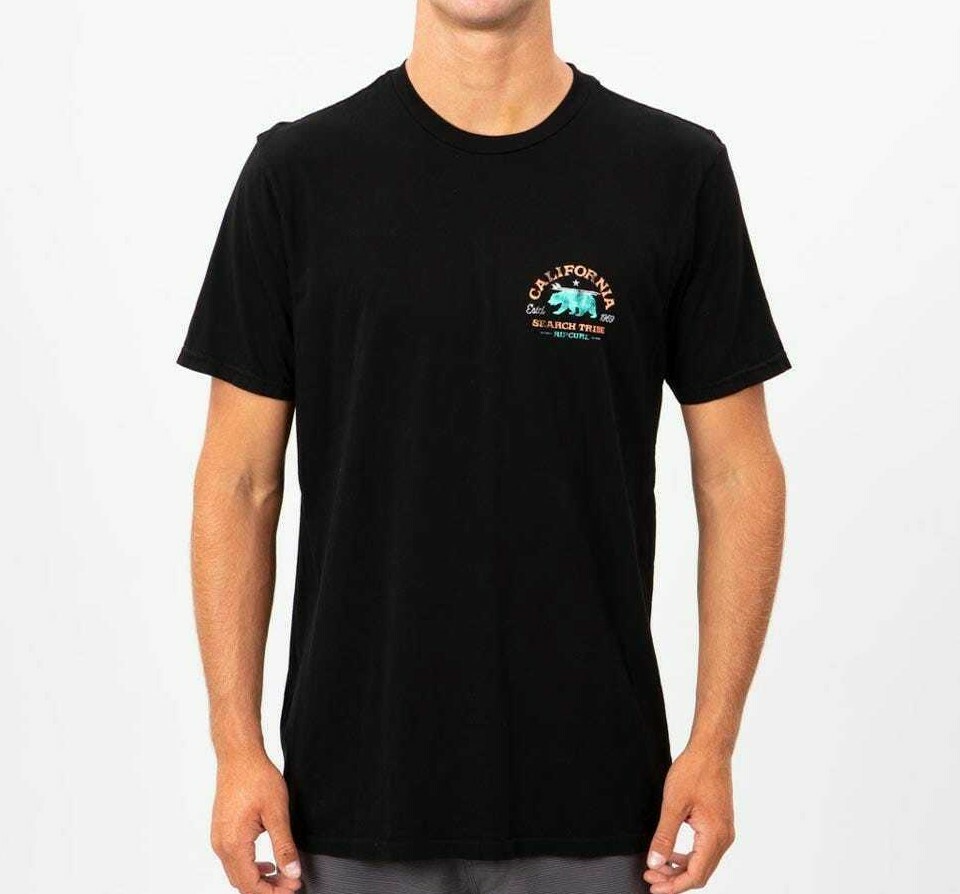 Rip Curl Men’s S/S T-Shirt CALIFORNIA TRIBE PREMIUM – BLK – Medium -NWT LAST ONE
