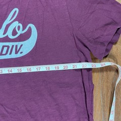 Polo Ralph Lauren Athl. Div. T-Shirt Spell Out Burgandy – Men’s Sz Large