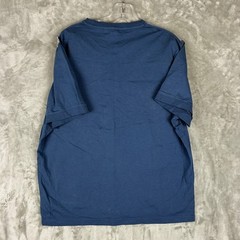 Michael Kors Mens Blue Logo Tape Shoulder Short Sleeve T-Shirt Size L