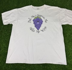 Vintage Chris’s Stuff 90s XL TShirt “Pick me, squeeze me, make me wine” Grapes