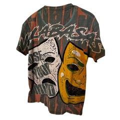 VALABASAS “LAUGH NOW” VINTAGE DATE RED NWT TEE Men’s S