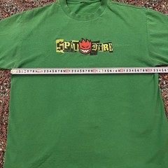 vintage green Spitfire 90s _20s skateboard t-shirt