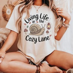 Autumnal Coffee Comfort Tee Cozy Lifestyle Shirt Fall Season Gift