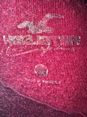Y2K Hollister Ombre Gradient Tee Black Pink Orange Fade Graphic Shirt Men’sM