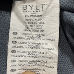 BYLT Mens Premium Basics Lux Short Sleeve T Shirt Size XL Pack Of 3 Crew Neck