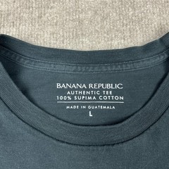 Lot Of 6 Banana Republic 100% Supima Cotton T-Shirt Black Large Crew Neck Blank