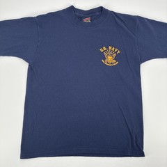 Vintage US Navy Soffe Shirt Men Medium Blue NAS Whidbey Island 90s