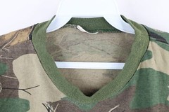 Vintage 90s Streetwear Mens Large Faded Woodland Plus Camouflage T-Shirt USA