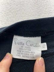 Vintage Pierre Cardin Black Cotton T-Shirt #5750