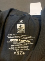 Ripple Junction Men PlayStation Logo Graphic T-Shirt Black XL