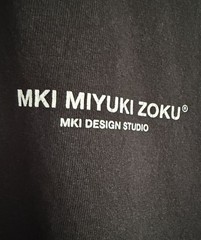 Mki Miyuki Zoku Oversized T Shirt Black Design Studio Organic Cotton Mens Medium