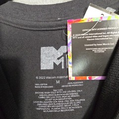 MTV MUSIC TELEVISION SHIRT Mens Medium BLACK MUSIC Casual Retro 90s 80s NWT