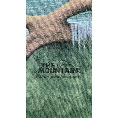 The Mountain Graphic T Shirt Mens S Green Tie Dye Tree Spirit Moon 2004 Vintage
