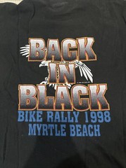Vtg 90s 1998 Myrtle Beach Spring Bike Rally Shirt Tiger XL Double Sided SS USA