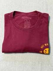 FASTHOUSE – Men’s Short Sleeve L – LARGE – Burgundy – FAST HOUSE F/H Hot Wheels