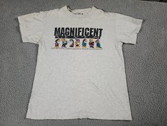 Disney Store T Shirt Adult Large Magnificent Seven Dwarves Embroidered…