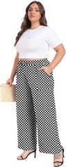 Women’s Plus Size Wide Leg Pants Palazzo High Waisted Pants for Women Plus Si…