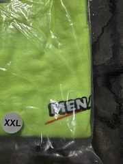 New in Package (NIP) Menards Mens 5XL Neon Safety Yellow HI-VIS T-Shirt