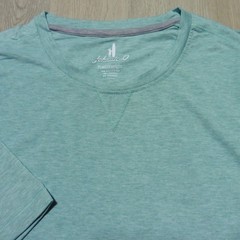 JOHNNIE-O Mens L LARGE THE COURSE T SHIRT PERFORMANCE GOLF TEE TROPICAL GREEN