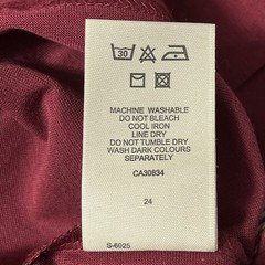 Vintage Burberry London T Shirt Men Burgundy Cotton Embroidered Logo