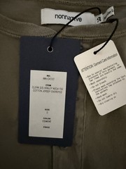 NONNATIVE CLERK S/S HENLEY NECK TEE COTTON JERSEY SIZE 3 JP / L US