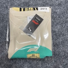 Formula 1 Shirt Mens Cream Large Miami Grand Prix 2025 F1 Puma Alpine Snow