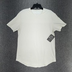 BYLT Drop Cut Lux T-Shirt Mens L Cream Premium Basics Short Sleeve Cotton NWT