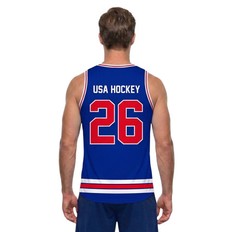 USA 2026 Hockey Jersey Replica Blue Tank Top