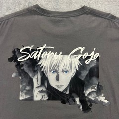 UNIQLO Jujutsu Kaisen Pocket Tee Mens XL Gray Good Satoru Gojo Anime 341-440682