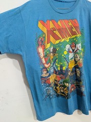 Men’s Blue X-Men Comics Graphic Print Crew Neck Short Sleeve T-Shirt
