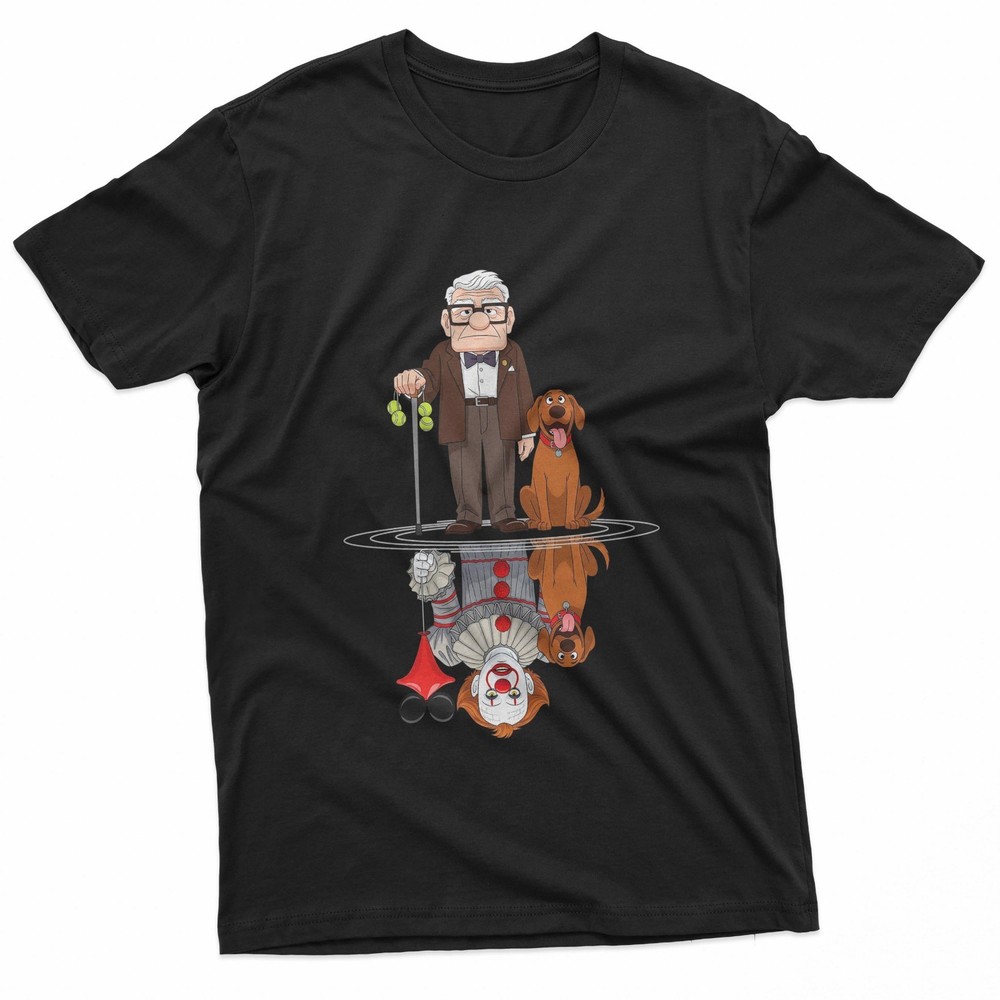 Disney Pixar Up Carl and Dug Horror Character T-Shirt