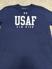 Under Armour Air Force T-Shirt A-10 Warthog USAF Blue Men’s XL