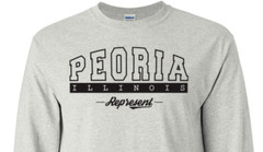 Peoria Illinois T-Shirt Long Sleeve Graphic tee