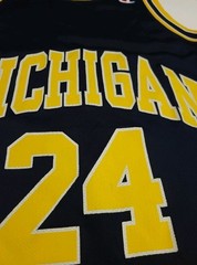 Vintage 90s University Michigan Wolverines Champion Basketball 24 Jersey USA 36