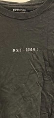 👕 Express 🦅 Mens Large Black Tee T-shirt EST-MMVI “Life is fragile”