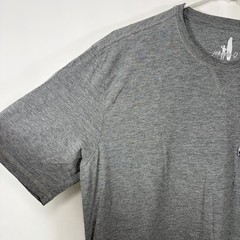 Johnnie-O T Shirt Mens Size Medium Gray Pocket Tag Logo Cotton Rayon Polyester