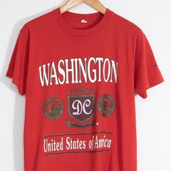 Vintage 80s Washington DC Tourism T Shirt Mens Large – Single Stitch Distressed