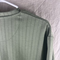 Pierre Cardin Men’s Green Short Sleeve V-Neck Casual Comfort Shirt Size Large