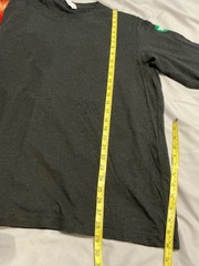 Bella Canvas Mens XL Black Long Sleeve Crew Neck T Shirt Heather CVC