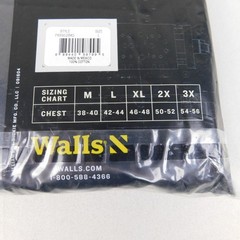 4pc Walls Working Man’s Short Sleeve Pocket T-Shirts Black 42-44, Large #A338