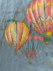 Vtg Laguna Beach California Surfer Graphic T-Shirt M 38-40 90s Hot Air Balloons