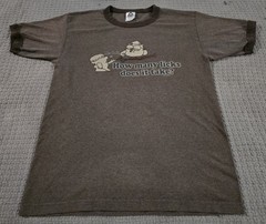 Vintage Ringer OWL How Many Licks Tootsie Pop T-Shirt Size Med Retro