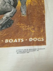 Vintage 90s Outdoor Life Hunting Dogs T-Shirt Small Bird Dogs Single Stitch
