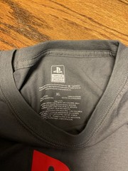 Sony Playstation Japanese Logo Tshirt XL Dark Gray