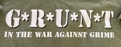 Lee Jeans Vtg Military Green T-Shirt Men’s Sz XL Rare GRUNT Hot Hogs GRU
