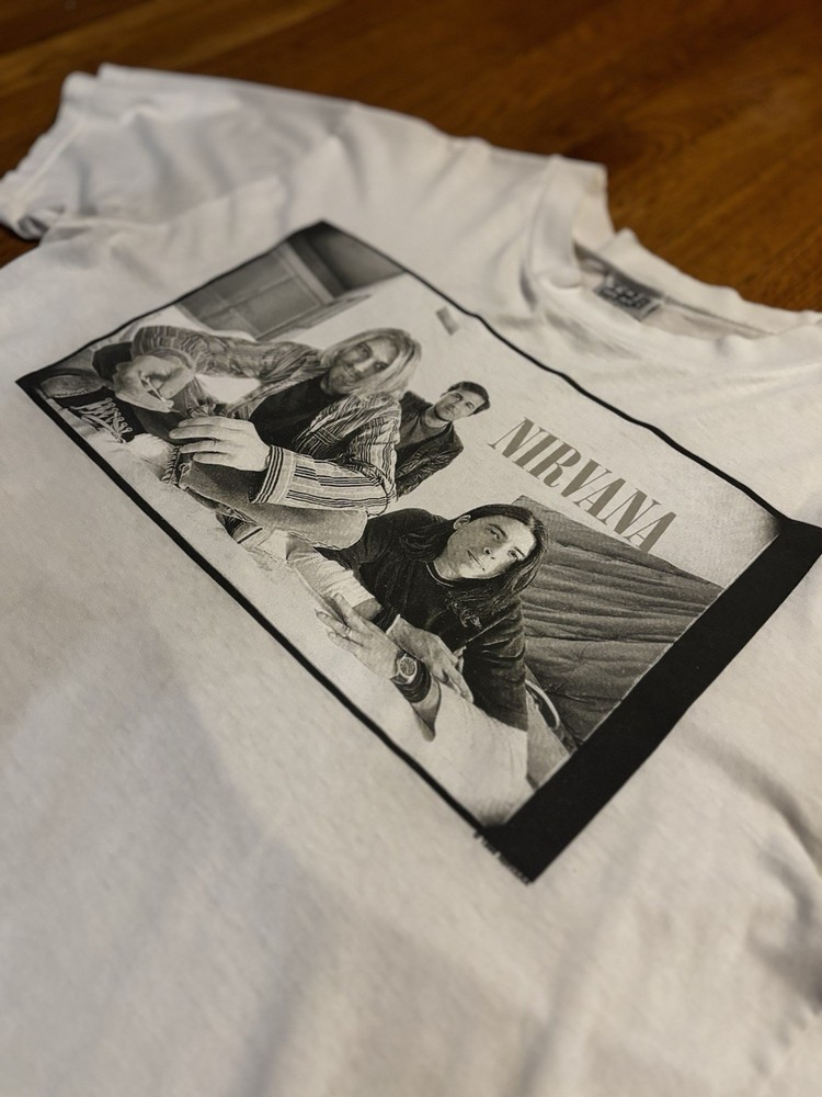 Original 1996 Nirvana Australian Tour T Shirt Size L Kurt Cobain