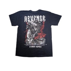 Fashion Nova Mens Revenge The Lost Saint Graphic T-Shirt Black Size M Streetwear